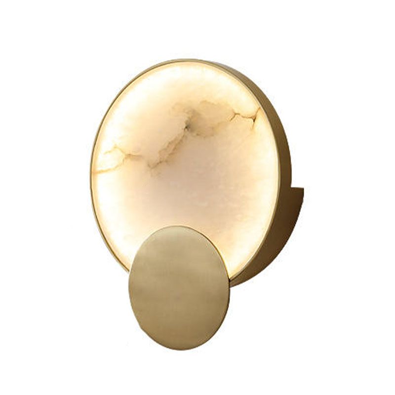 Copper Contemporary Wall Sconce 1 Circle a parete Alluminazione montata per camera da letto per camera da letto