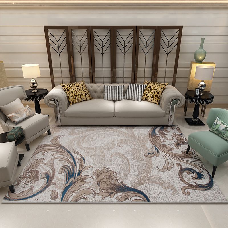 Classic Multicolor Olden Rug Synthetics Geometric Print Area Rug Pet Friendly Machine Washable Carpet for Parlor