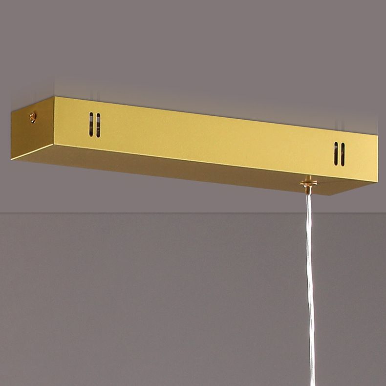 Modern Lighting Chandelier 1 Light Island Lighting Ideas Metal Island Ceiling Light in Gold