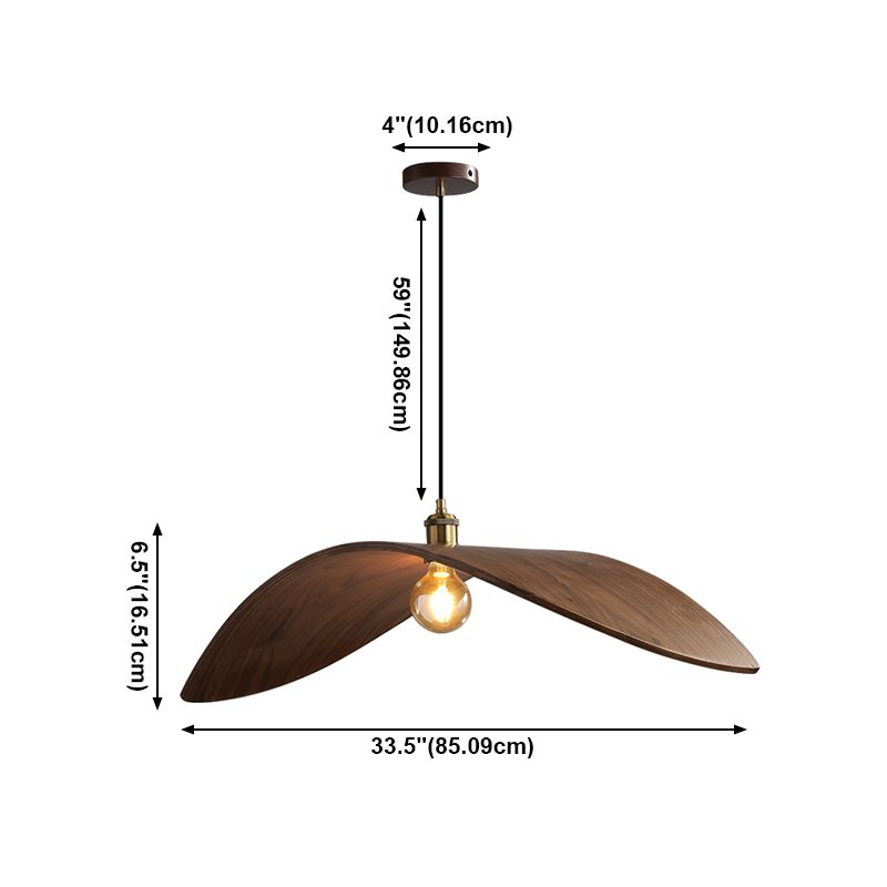 LAMPE DE PLAGE PLIME en bois Aménagement de pendentif moderne pour salle à manger du salon