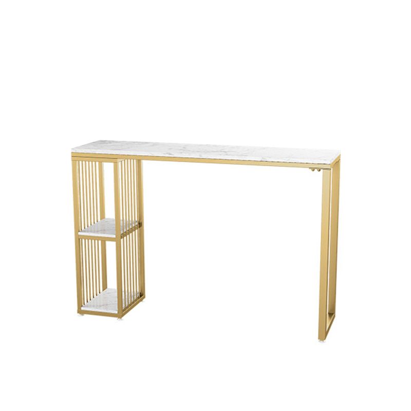 Glam Stone Bar Counter Table Rectangle Bar Counter Table for Home