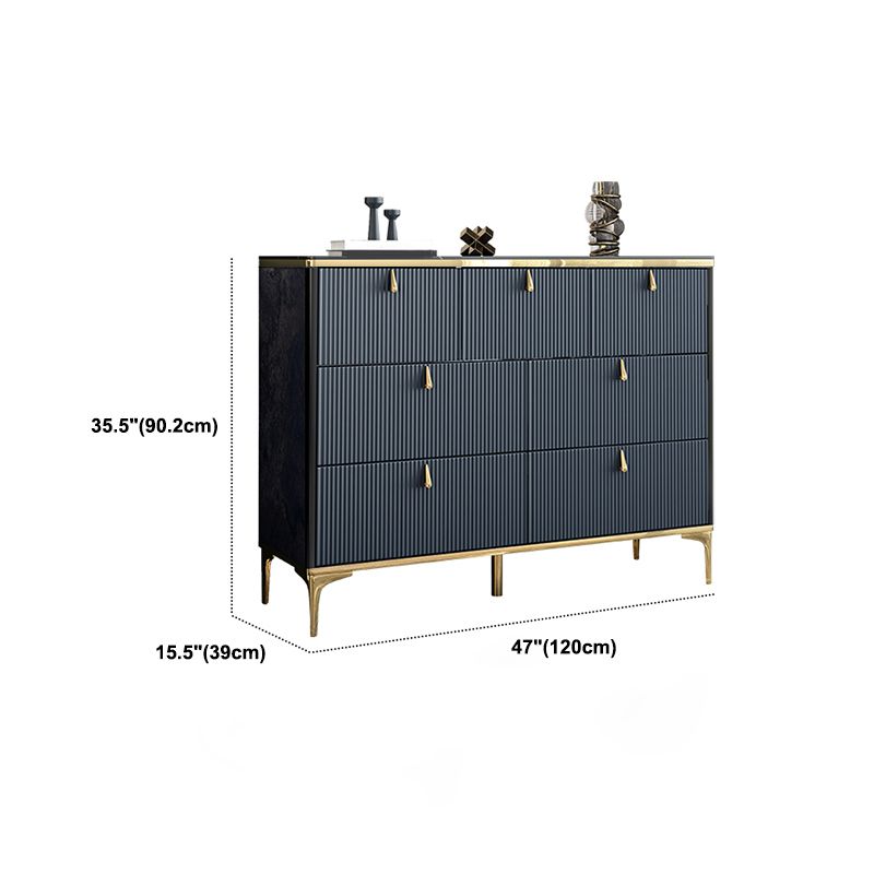 15.21-inch Width Glam Dresser 5/7/8 Drawers Storage Chest Dresser