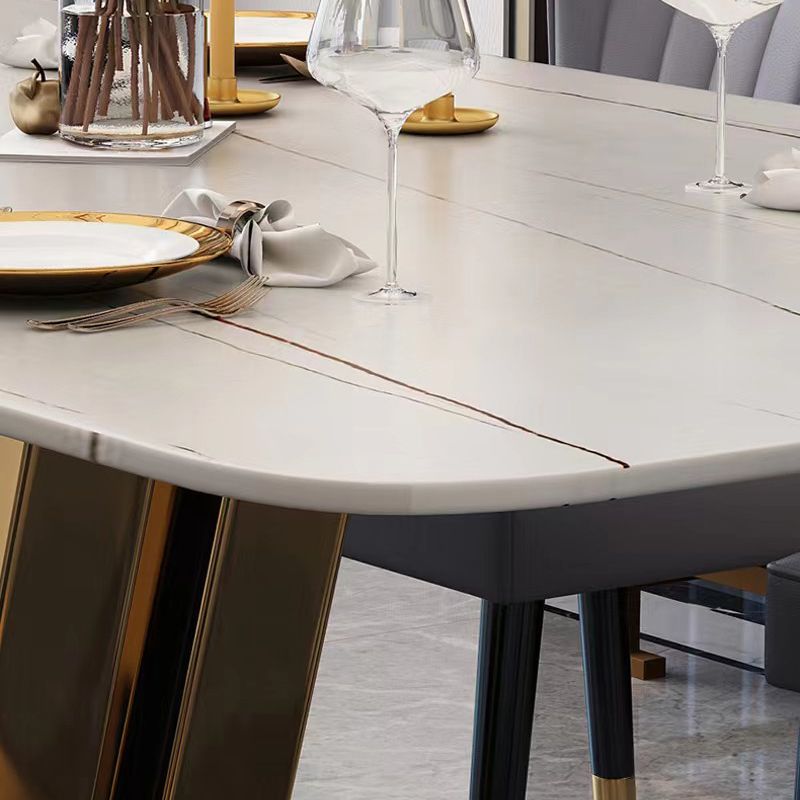 Glam Dinette Table Set with Padded Chairs 1/2/5 Pieces Glossy White Dining Set