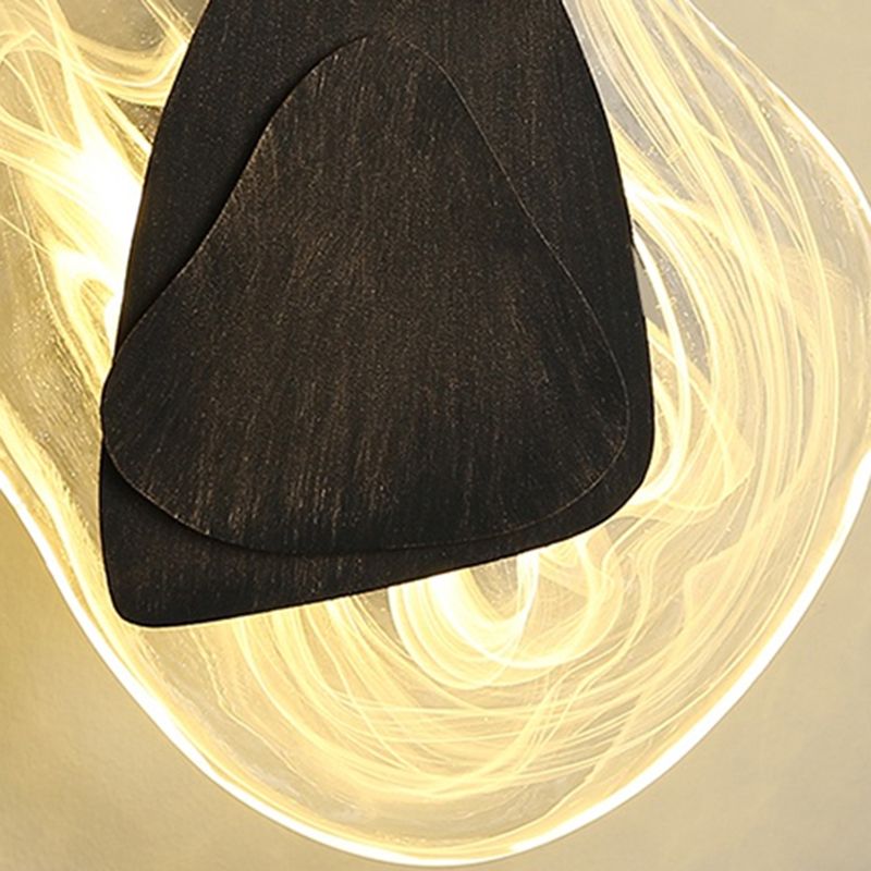 Einzigartige Schattenglas Wandleuchter moderner Stil mit einem leichten Wand montiertes Licht