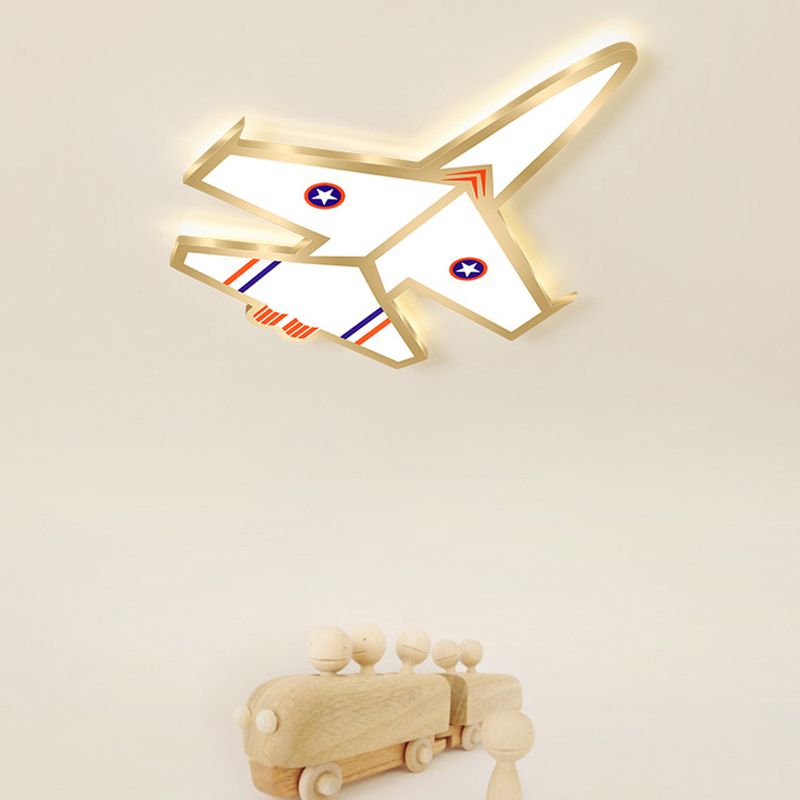 Ultradelgado avión LED luces incrustadas dibujos animados acrílico luces de techo para habitaciones infantiles