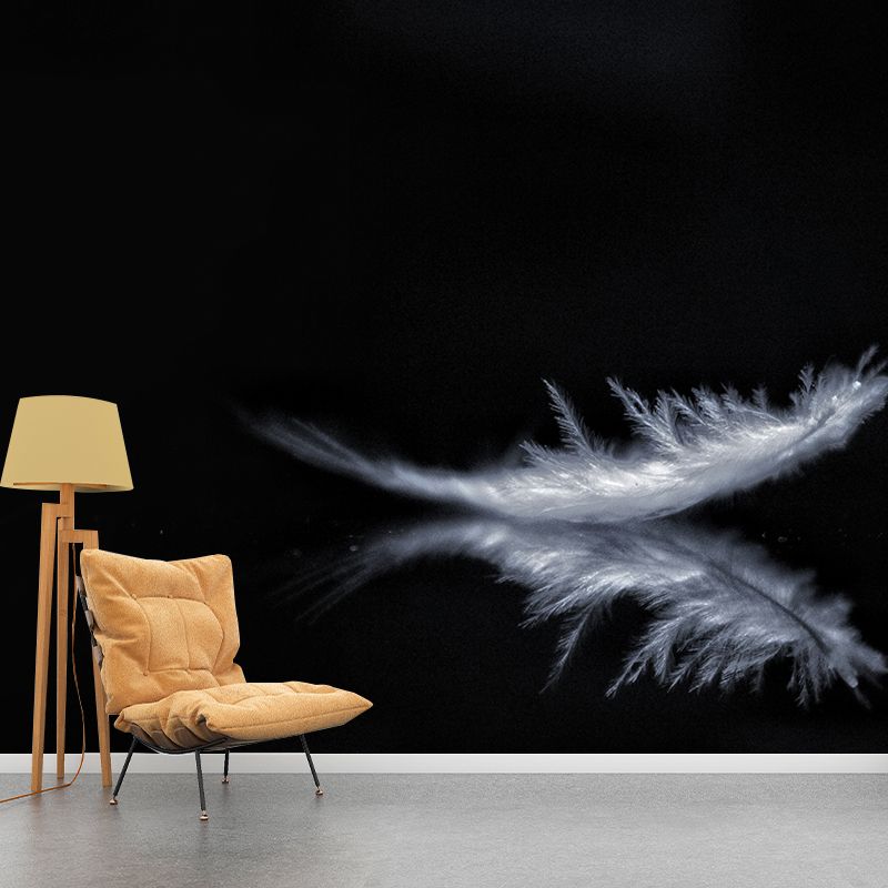 Modern Plumage Wall Covering for Bedroom Home Wall Decor, Moisture Resistant