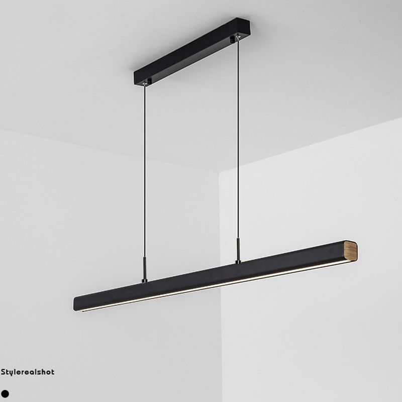 Modern Style LED Ceiling Chandelier Nordic Dining Room Long Linear Pendant Light
