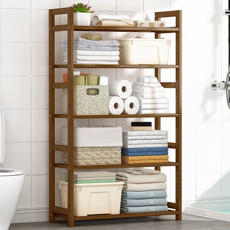 Modern Solid Bamboo Bookcase, Geometric Bookshelf for Any Room, 10" W