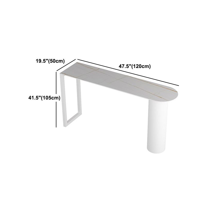 Contemporary 1/2/3/5 Pieces Sintered Stone Pub Table Set Fixed Table Counter Table