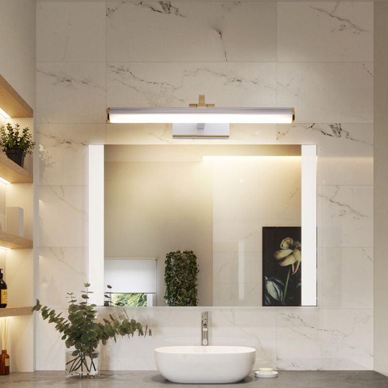 Éclairage mural de forme linéaire de style moderne 1 appliques murales légères pour salle de douche