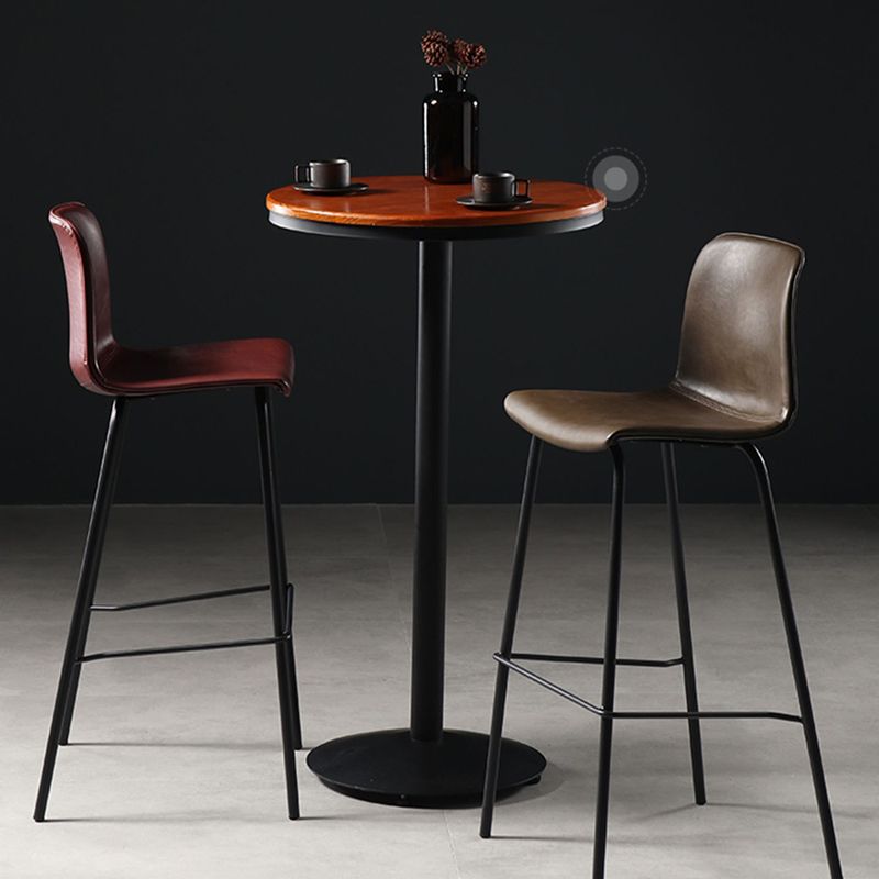 Modern Style Bar Stool Leather Backrest Counter Stool for Bristol