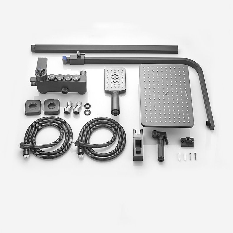 Adjustable Spray Pattern Shower Combo Metal Shower Faucet  Arm Shower Head