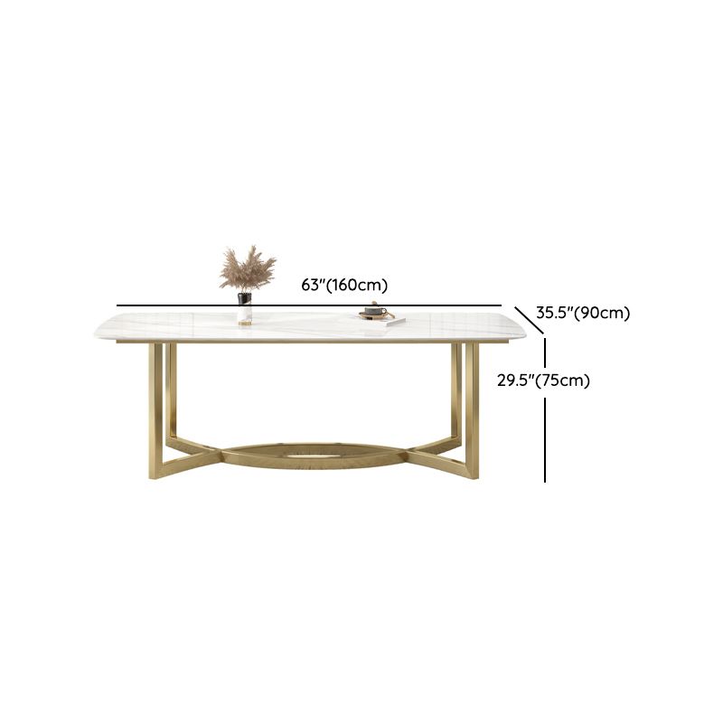 1/4/5/7 Pieces Luxurious Rectangle Dining Set Sintered Stone Top Dinette Table Set