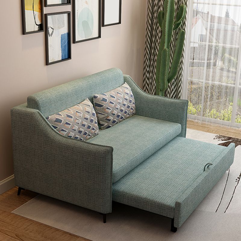 37" Wide Scandinavian Futon Sofa Bed Pillow Back Sleeper Sofa