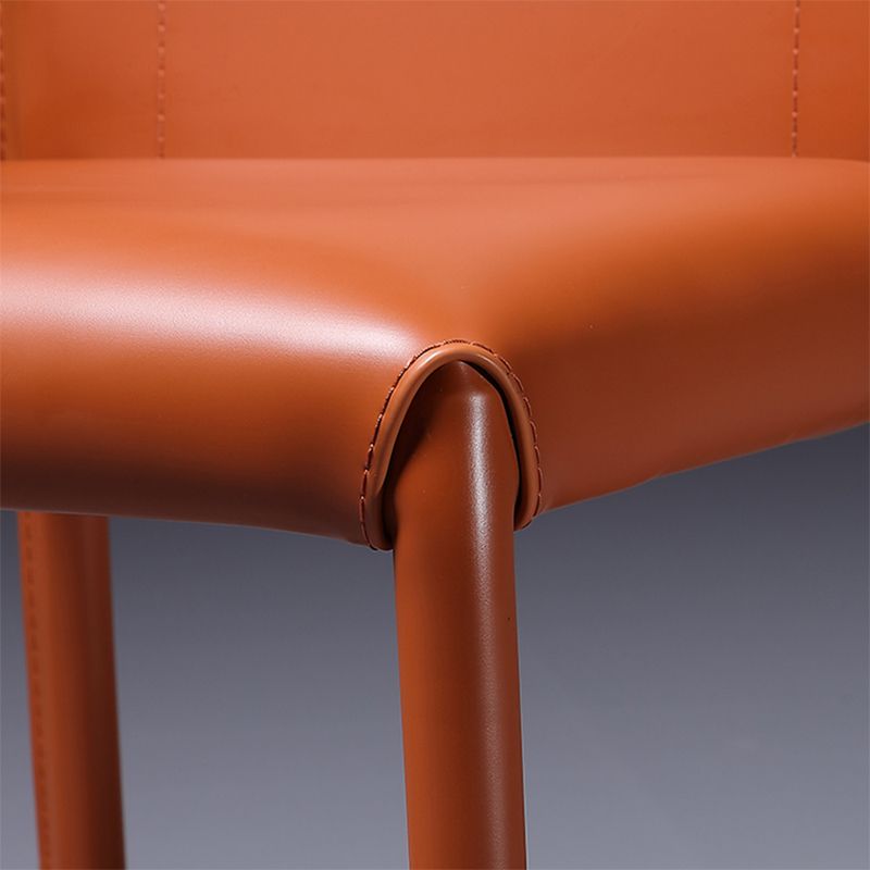 Contemporary Side Chair Wingback Metal Dining Chair for Indoor