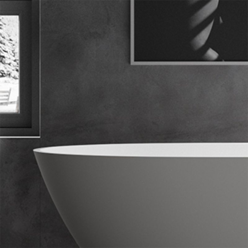 Freestanding Soaking Bathtub Antique Finish Back to Wall Bath Tub