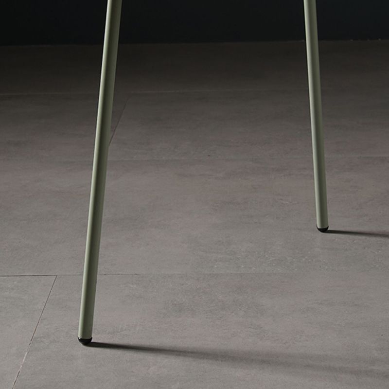 Chaise de salle à manger de style contemporain, chaise d'appoint de cuisine à bras ouvert avec pieds en métal