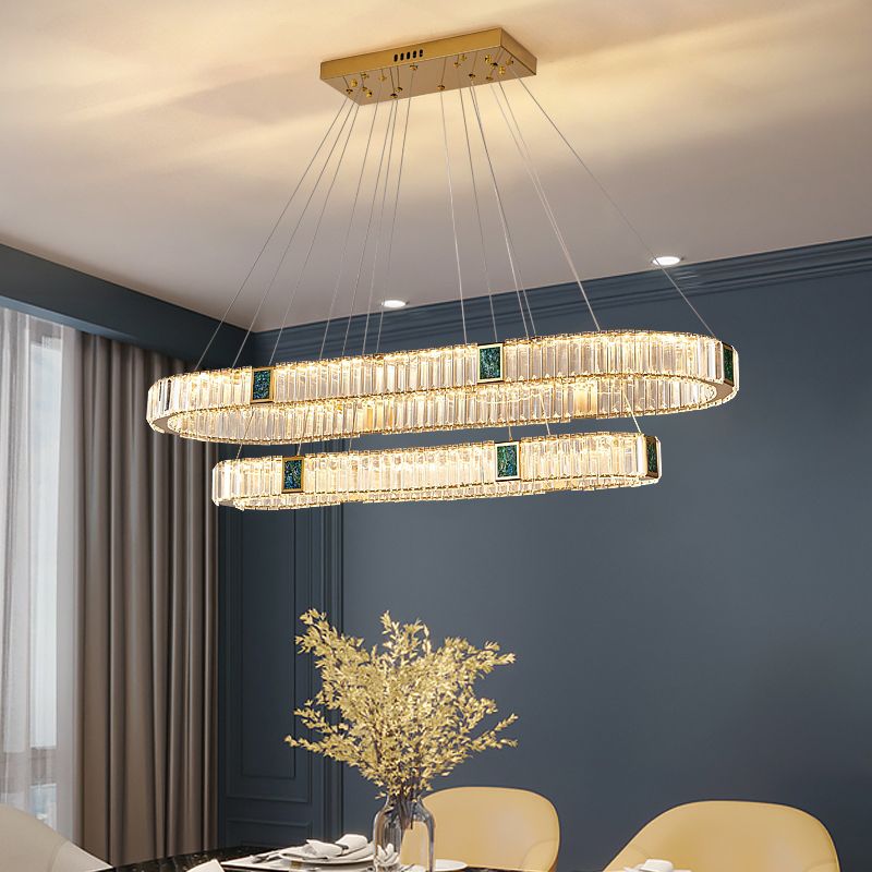 Crystal Hanging Pendant Lights Contemporary Hanging Lamps for Dining Room