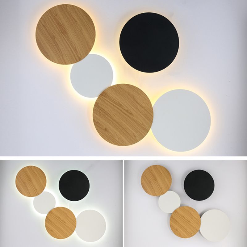 Runde Einfachheit LED WALS LIGHT MODERNE Treppenkorridor Corridor Leuchten Licht in warmem Licht