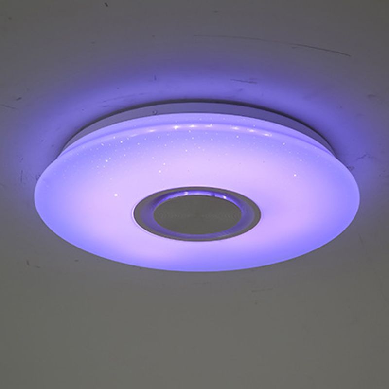 Modern Style Flush Mount Fixture LED Ceiling Light Smart Bluetooth Music Ceiling Lamp