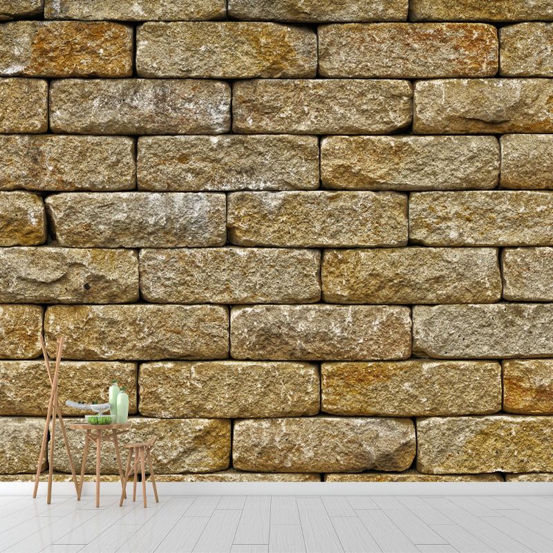 Soft Coor Brick Wall Mural Industrial Style Wallpaper Whole Wall Decor for Decoration