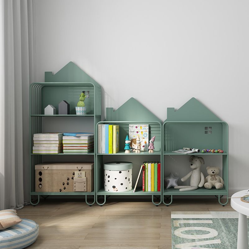 Scandinavian Metal Bookshelf Metal Standard Open Back Bookcase