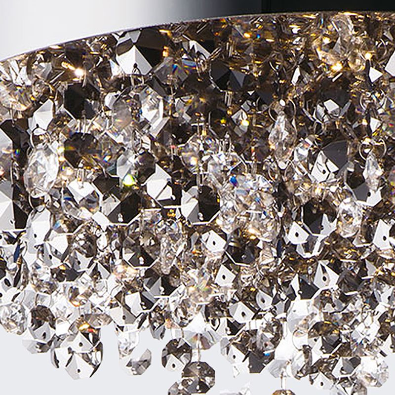 Luces montadas en el techo modernas de iluminación de techo de montaje empotrado de cristal gris