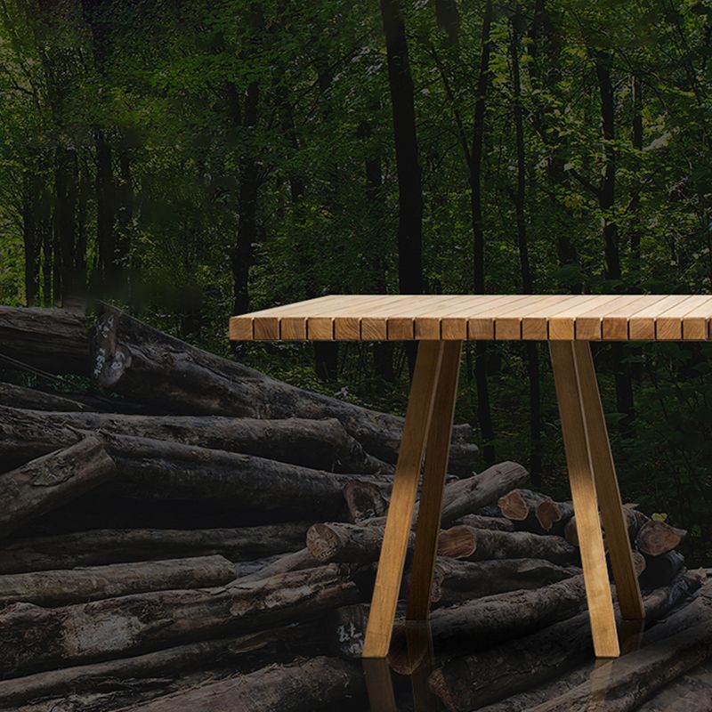 Contemporary Aluminum Coffee Table Metal Frame Outdoor Dining Table