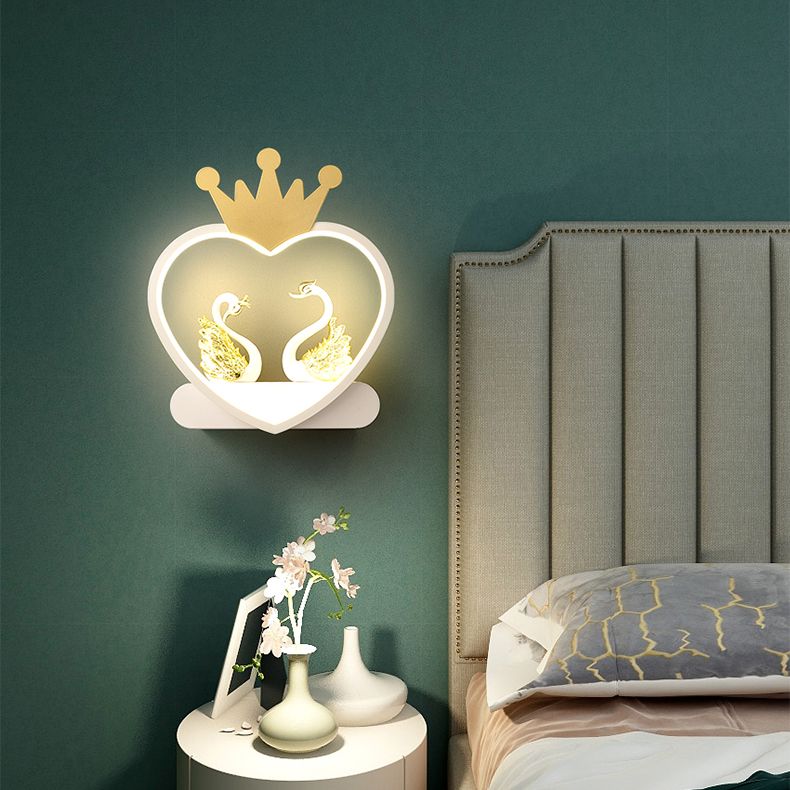 Geometry Shape Wall Light Kids Style Metal 1-Light Wall Mount Light