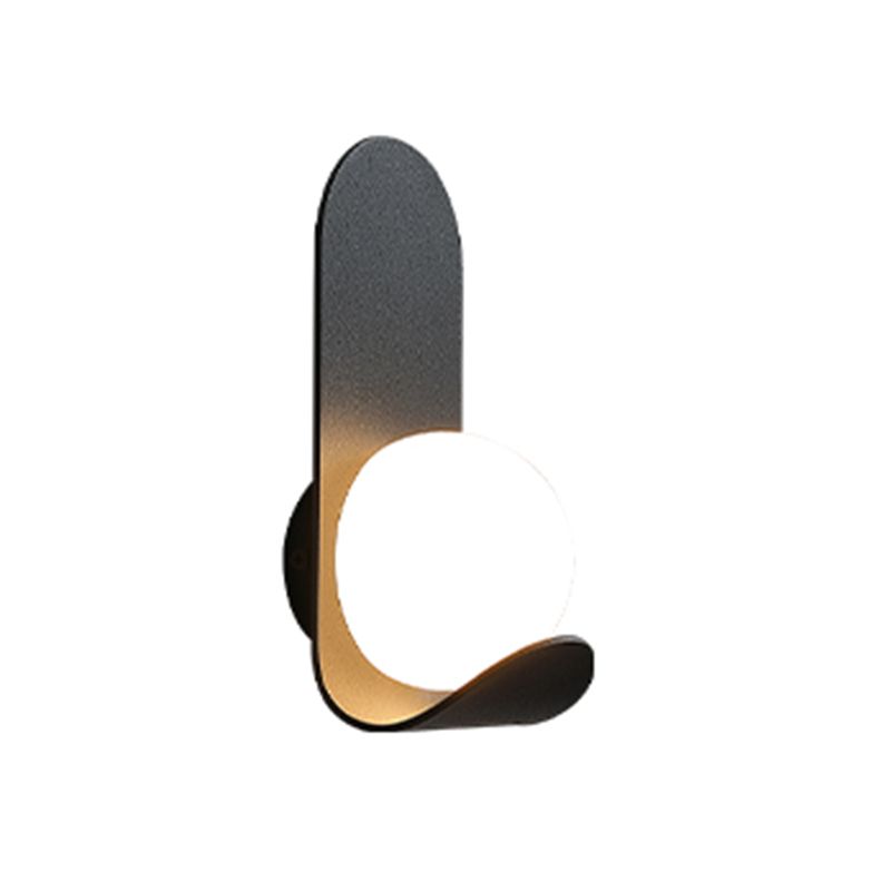 Modernist Wall Sconce Acrylic Shade Wall Light Fixture for Bedroom