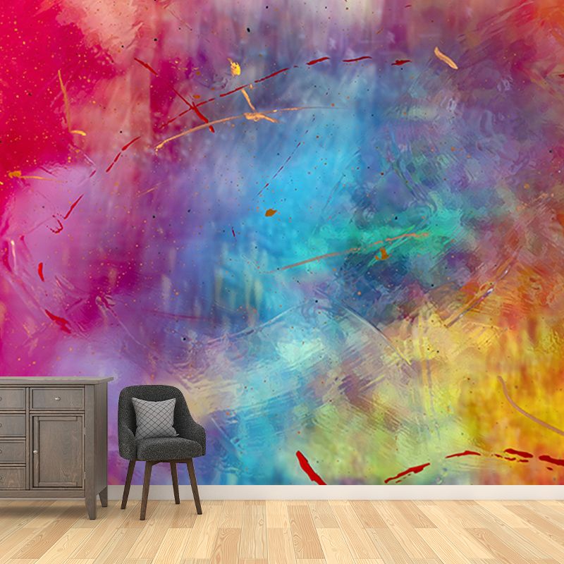 Photography Stain Resistant Wall Mural Wallpaper Watercolor Sitting Room Wall Mural