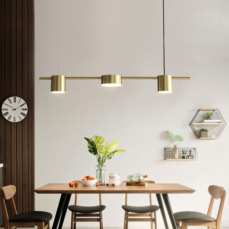 Multi -Light Dining Room Island Kronleuchter Leuchten postmoderne Metall -LED -Inselbeleuchtung