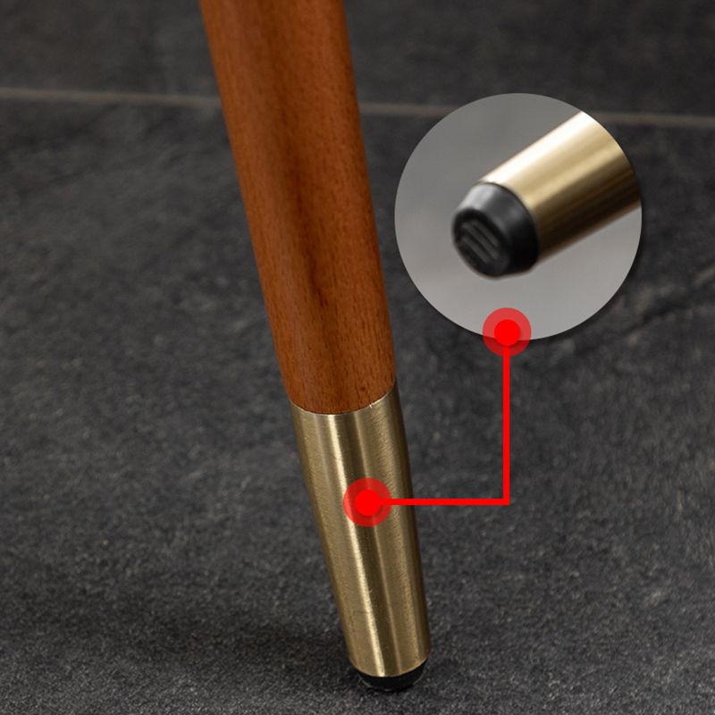 Silla de comedor de cuero de microfibra estilo Glam, silla con brazo trasero sólido