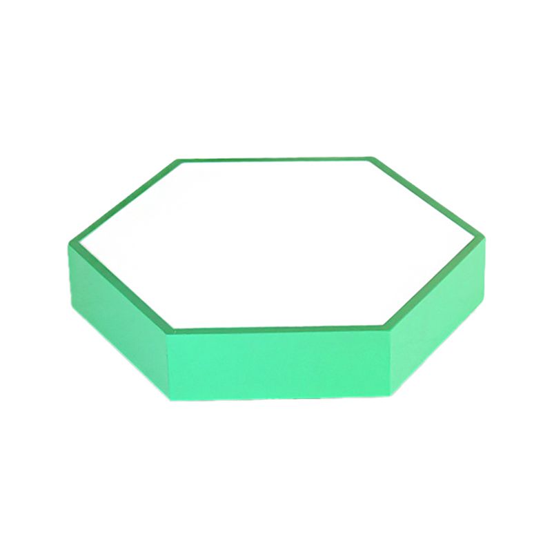 La luz de techo rasante del hexágono de acrílico del metal embroma la lámpara de techo simple del LED para la sala de estar
