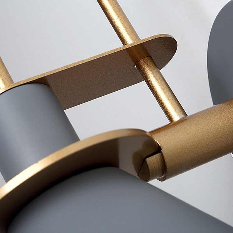 Single Modernism Polished Metallic Shaded Wall Mounted for Foyer