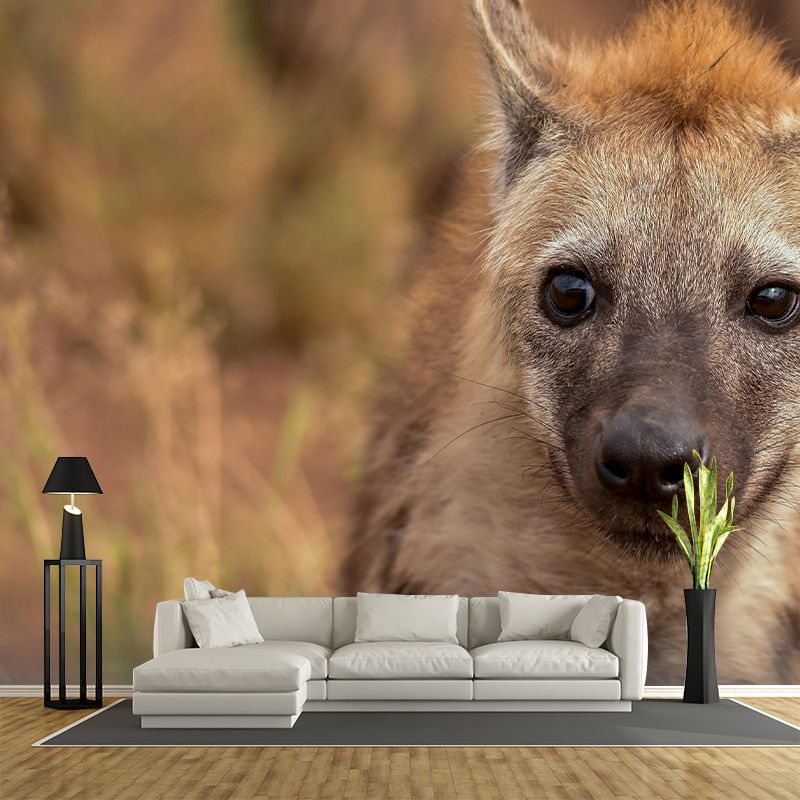 Leopard Mildew Resistant Wall Mural Wild Animal Wallpaper Living Room Wall Mural