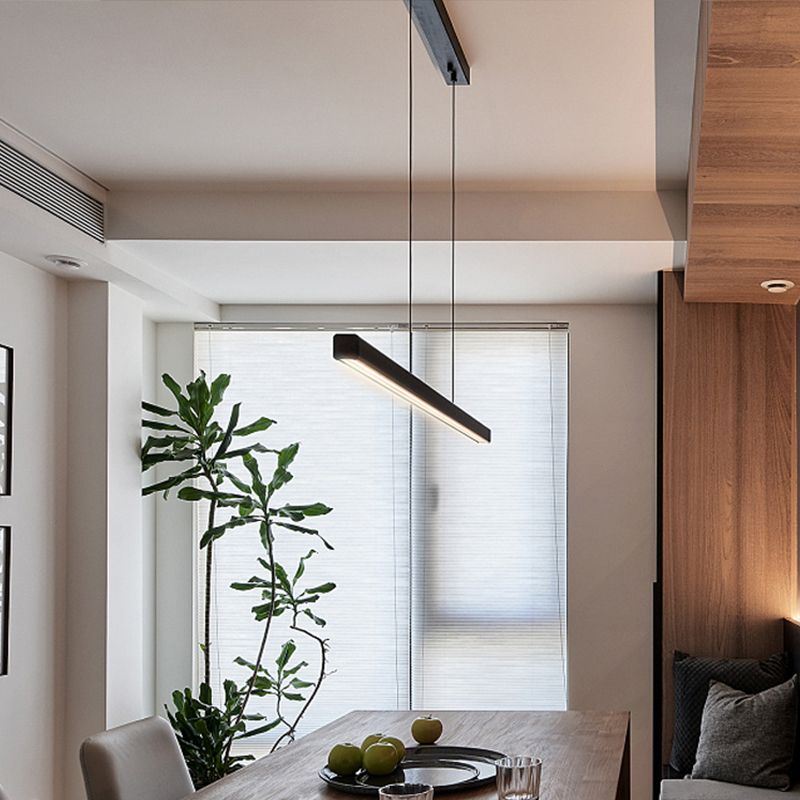 Estilo moderno lineal isla livera metal 1- Luz de luz de luz de luz