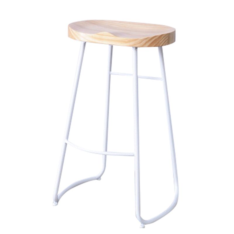Contemporary Metal Legs Bar Stools Living Room Counter Chair