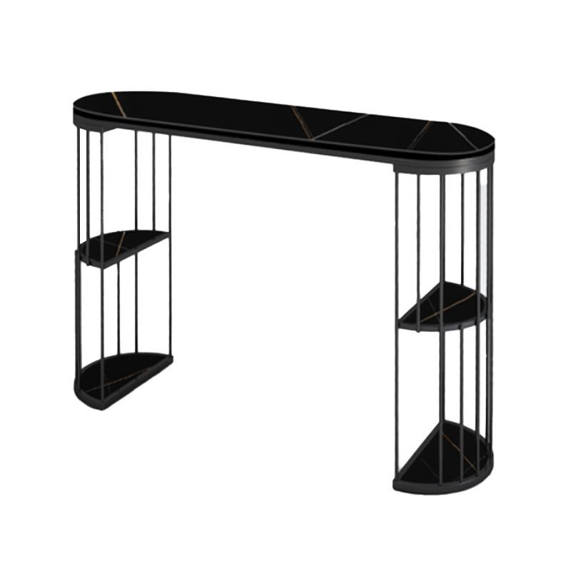 Glam Style Pub Table Set 1/3 Pieces Stone Counter Height Set for Dining Room