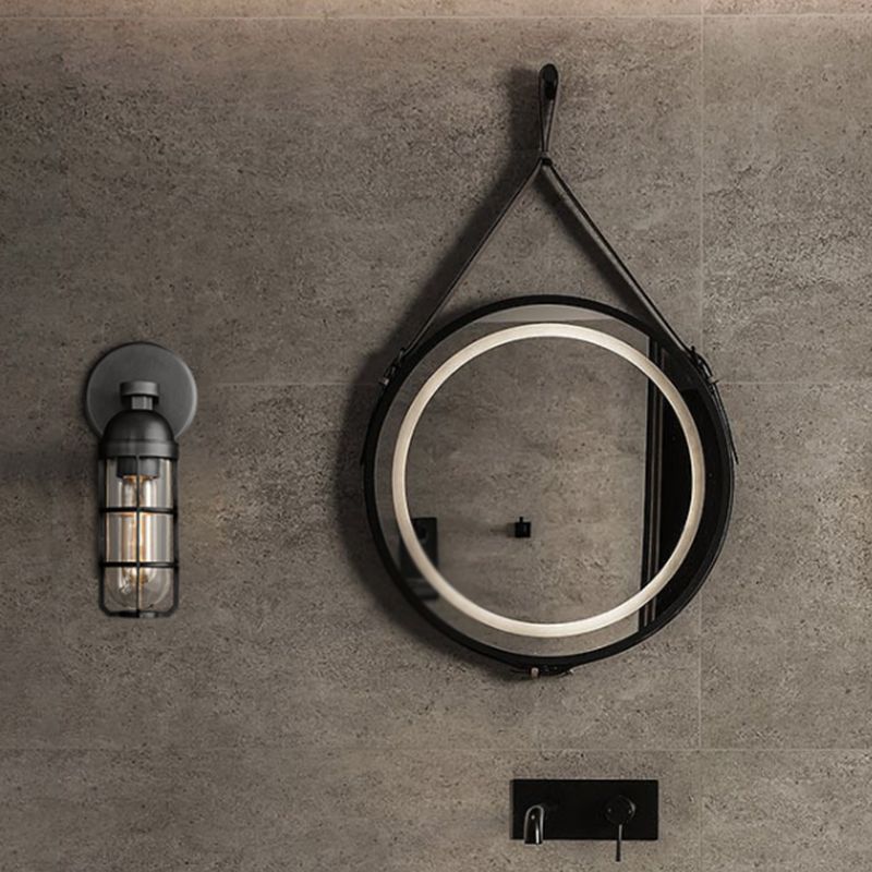 Modernism Glass Wall Mounted Sconce Gold/Black Wall Light for Foyer