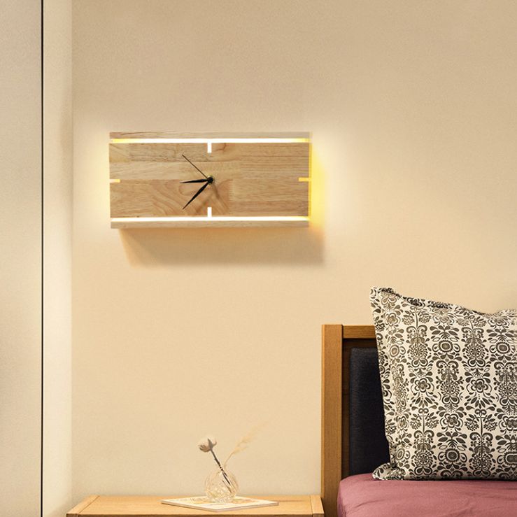 Modern Clock Wall Lighting Study Study Study Study Light Funce in beige