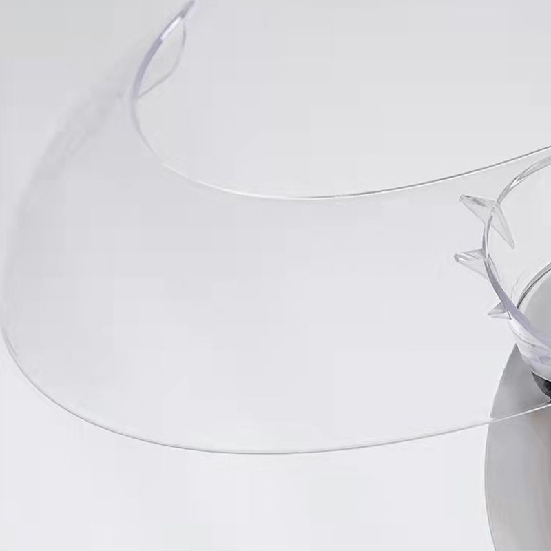 Round Study Room plafondventilator licht metallic macaron -stijl LED Semi Flush Mount Lighting