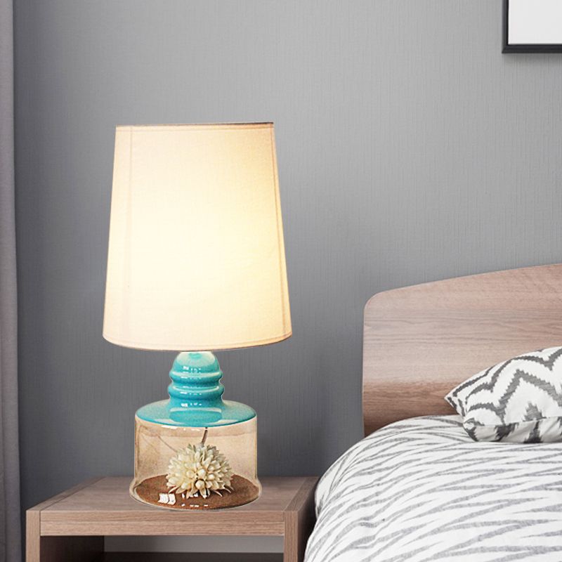 Luce pastorale del tavolo da ristorante in barilotto in tessuto pastorale a 1 tea