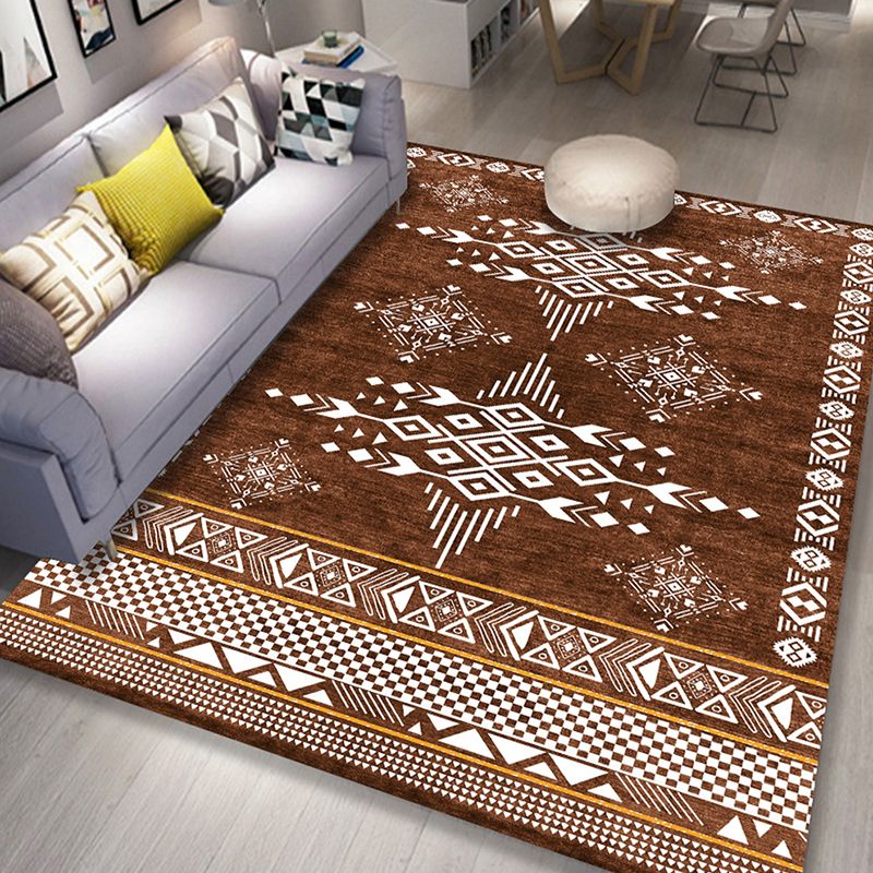 Vintage Home Decoration Rug Harlequin Print Polyester Indoor Carpet Non-Slip Backing Area Rug