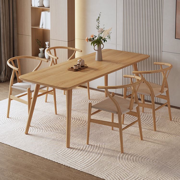 Industrial Rectangle Wood Dining Table 1/3/5/6/7 Pieces Dining Set for Dining Room