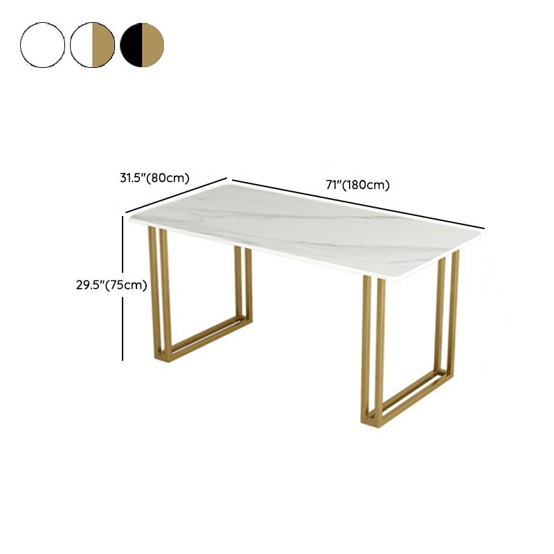 Nordic Rectangle Stone Dining Table 1/5/7 Pieces Dining Set for Dining Room