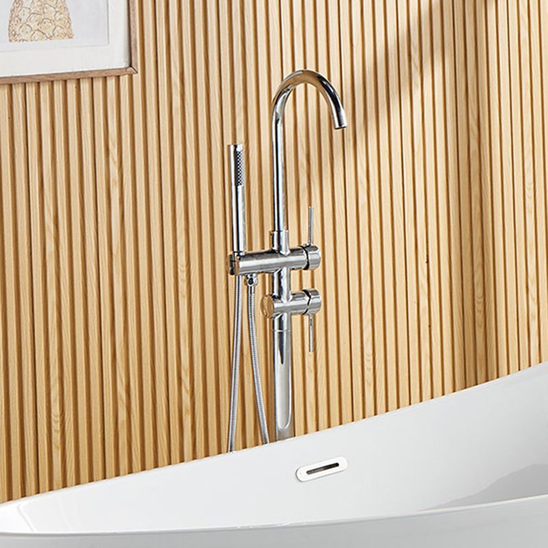 Modern Single Slipper Bathtub Acrylic with Center-Front Drain Tub