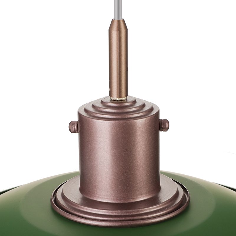 Luminaire suspendu en couches Nordic Metallic 1 Head Living Room Pendant lampe en noir / argent