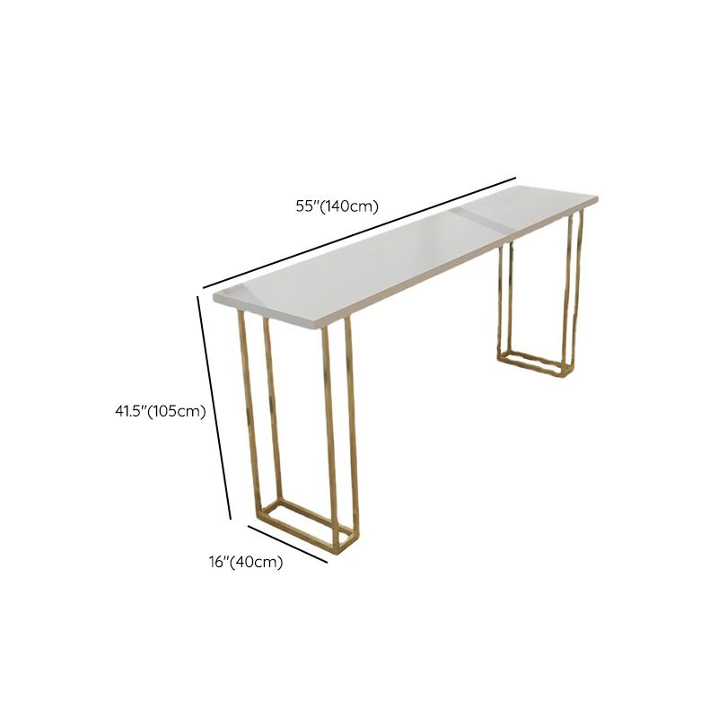 Glam Style Rectangle Counter Set 1/5 Pieces Solid Wood Bistro Set
