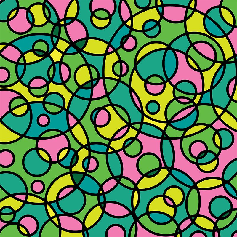 Abstract Background Illustration Wallpaper Mildew Resistant Sleeping Room Wall Mural